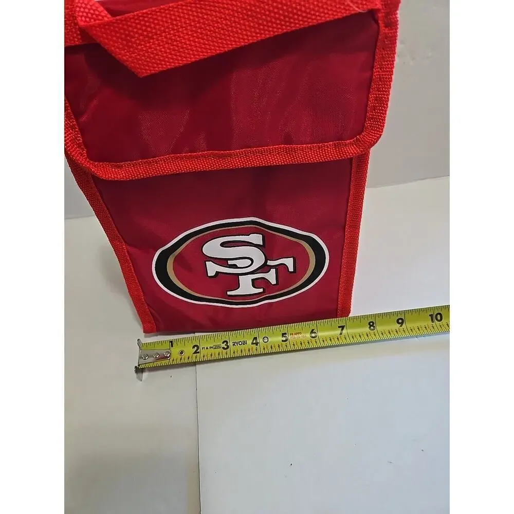 NFL San Francisco 49ERS Insulated Lunch Bag With hook loop Closure NWT - Picture 9 of 14